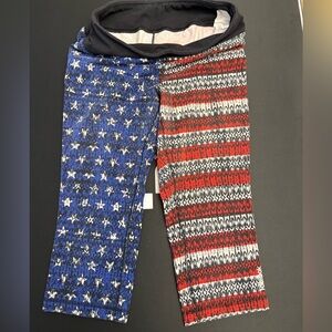 Reebok Cropped Leggings American Flag-women’s L